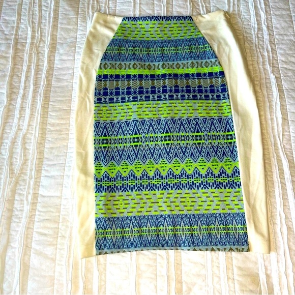 2/$30 Ella Moss Pencil Mini Above Knee Skirt with graphic print SZ XS - Picture 2 of 12